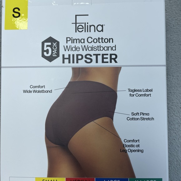 Felina Women's S Hipster Multicolor Pima Cotton e0549 - Picture 3 of 6